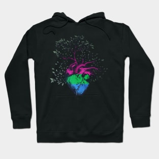 Polysexual Heart Tree of Life Hoodie